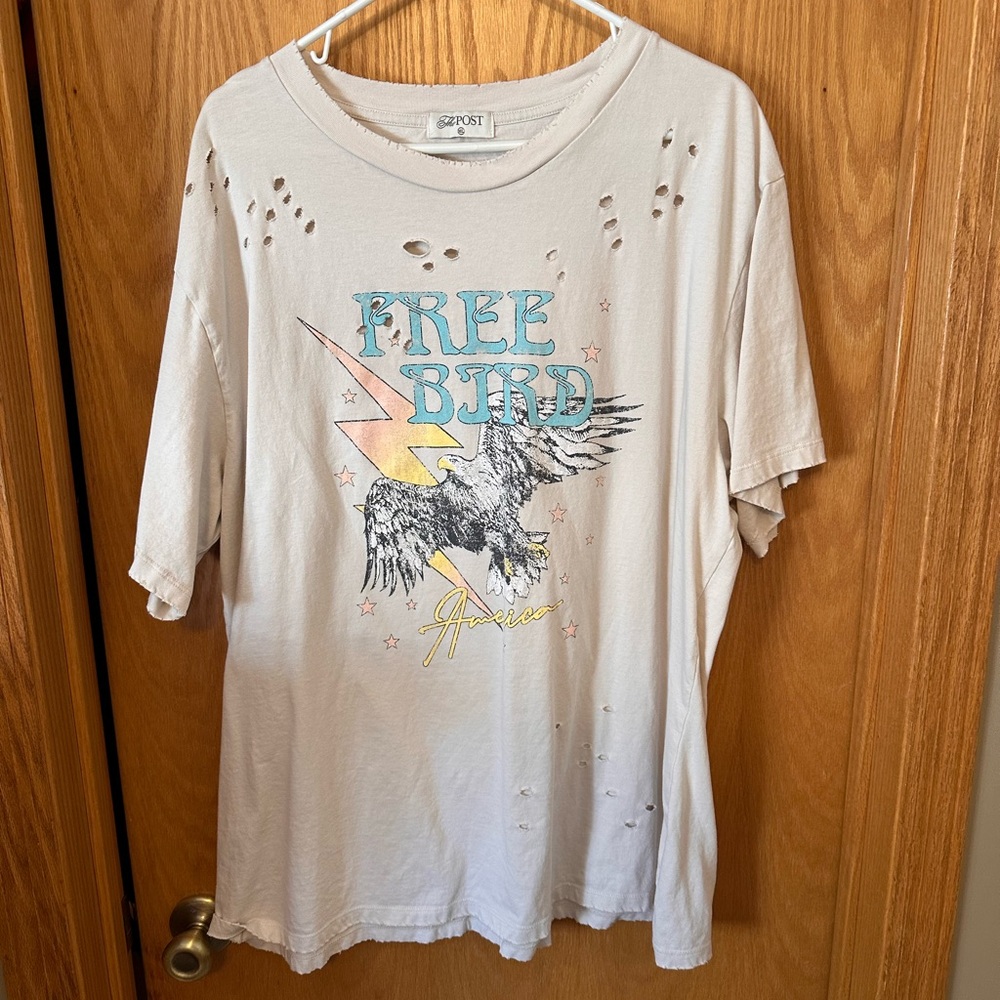 Distressed Graphic Tee